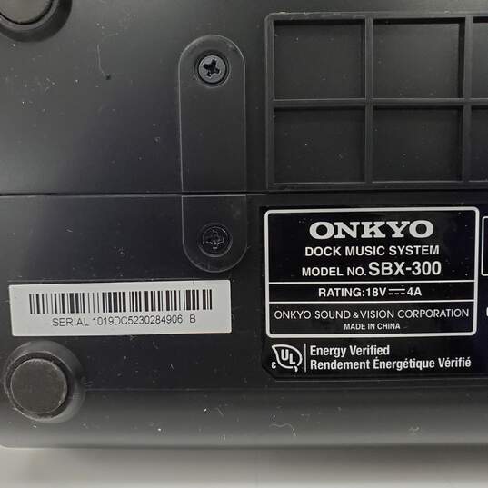 Onkyo SBX-300 Dock Music System Speaker - Parts/Repair Untested image number 2