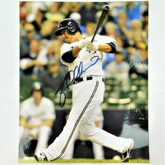 3 Autographed Milwaukee Brewers Photos image number 7