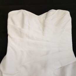 NWT Womens White Strapless Corset Back Wedding Dress W/ Can Cam Skirt Sz 8 alternative image
