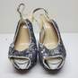 Enzo Angiolini 5" Slingback Heels Women's 10 M in Silver Sequin image number 2