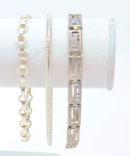 925 Variety Chain Bracelets 28.9g image number 2