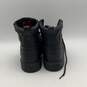 Mens Black Leather Chad Steel Toe Lace Up Ankle Biker Boots Size 11.5 image number 4