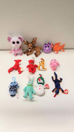 Lot of 12 Assorted TY Beanie Babies