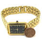 Designer Seiko Gold-Tone Rectangle Dial Stainless Steel Analog Wristwatch image number 2