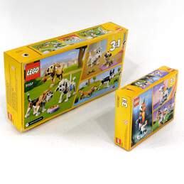 LEGO Creator Sealed 31137 Adorable Dogs & 31140 Magical Unicorn 3 in 1 Sets alternative image