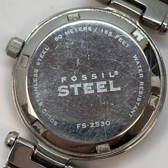 Designer Fossil FS-2530 Stainless Steel Round Dial Quartz Analog Wristwatch image number 4