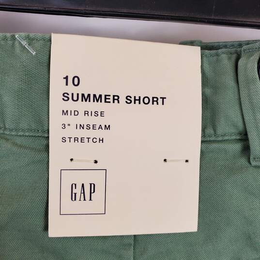 GAP Women Olive Green Shorts Sz 10 NWT image number 5