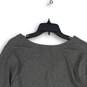Womens Gray Henley Neck Long Sleeve Activewear Pullover T-Shirt Size 2X image number 4