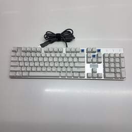 E-Yooso White Mechanical Keyboard with Blue Switchs