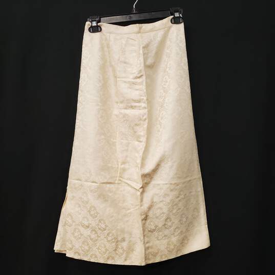 David Crystal Women's Vintage White 3-Piece Skirt Set SZ XS/S image number 10