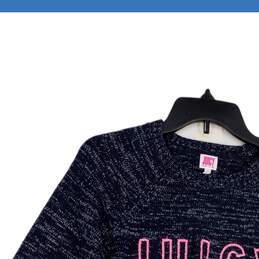 NWT Juicy Couture Juicy Womens Navy Blue Knitted Crew Neck Pullover Sweater Sz L alternative image