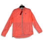 NWT Womens Pink Long Sleeve Hooded Full-Zip Windbreaker Jacket Size L image number 1