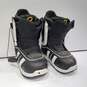 Boys Black Snow Boots Size 5 image number 1