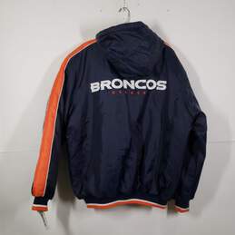 Mens Denver Broncos Long Sleeve Full-Zip Hooded Football Bomber Jacket Size M alternative image