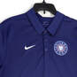 Mens Blue Dri-Fit Chicago Cubs Short Sleeve Collared Polo Shirt Size XL image number 3