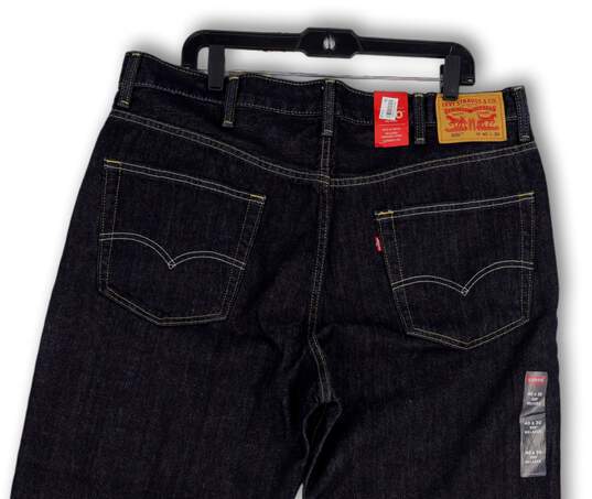 NWT Mens Blue 550 Denim Relaxed Fit Tapered Leg Cropped Jeans Size 40x30 image number 4