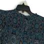 NWT Womens Black Moroccan Tile Short Sleeve Crew Neck Blouse Top Size S image number 4