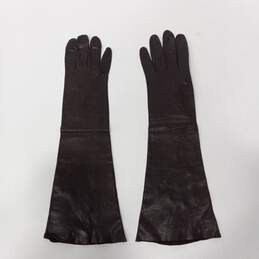 Brown Leather Gloves Women's Size XS alternative image