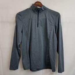 The North Face gray quarter zip long sleeve fleece women's XL