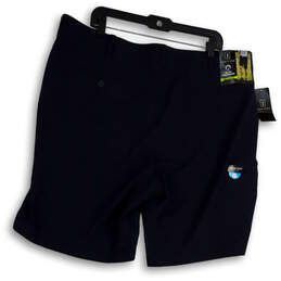 NWT Mens Blue Flat Front Slash Pocket Stretch Chino Shorts Size 42 alternative image