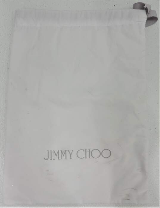 Jimmy Choo Chiara Light Bronze Glitter Demi-Wedge Sandals Sz 36 W/COA image number 11