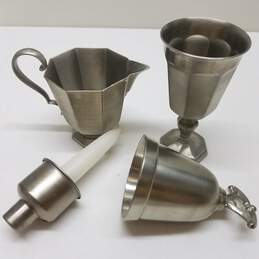Lot of Gorham Pewter Cups & Candleholders
