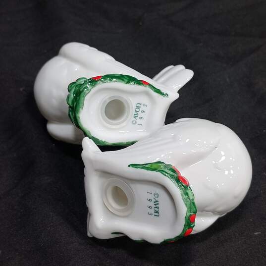 Avon Holiday Dove Salt & Pepper Shakers in Box image number 5