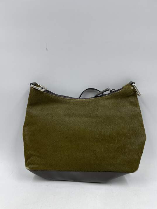 Authentic Prada Calf Hair Green Shoulder Bag image number 2