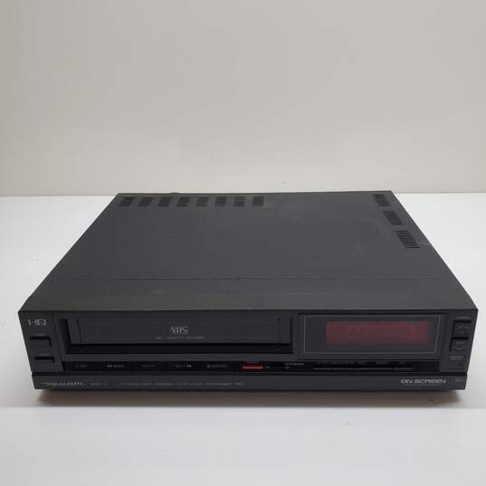 Untested Realistic Model 21 VHS Video Cassette Recorder On Screen Programming image number 1