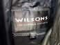 Wilsons Men's Black Leather Trench Coat Size L image number 3