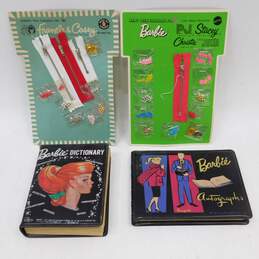 VTG 1960s Mattel Barbie Dictionary & Autograph Books w/ Teen Fashion Sets