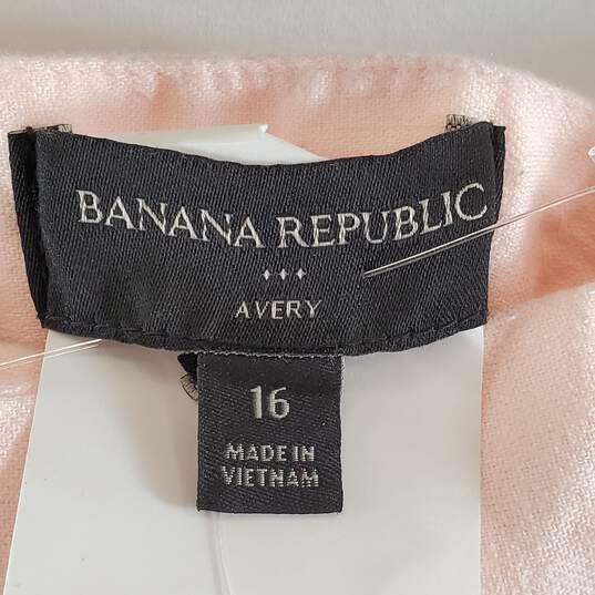 Banana Republic Women Pink Pants Sz 16 NWT image number 3
