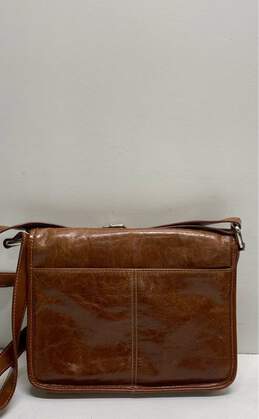 Giani Bernini Leather Double Pocket Crossbody Brown alternative image