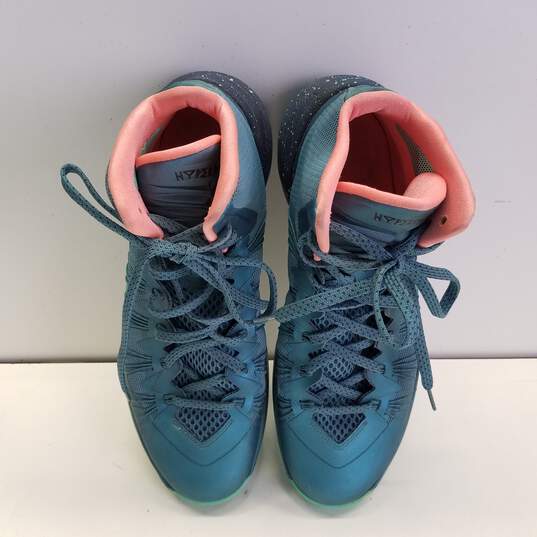 Men's Nike Hyperdunk 2013, Mineral Teal & Atomic Pink, Size 10.5 image number 6