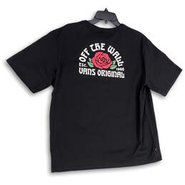 NWT Womens Black Rose Graphic Short Sleeve Crew Neck  T-Shirt Size XL alternative image