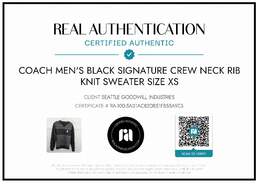 AUTHENTICATED MEN'S COACH SIGNATURE CREW NECK SWEATER SZ XS alternative image