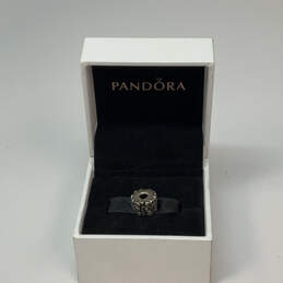 Designer Pandora S925 ALE Sterling Silver Swirl Clip Beaded Charm With Box alternative image
