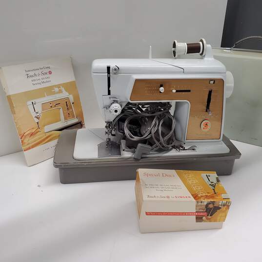 Singer 603e Sewing Machine Touch Sew Electric Pedal Portable Storage Case-Parts- image number 3