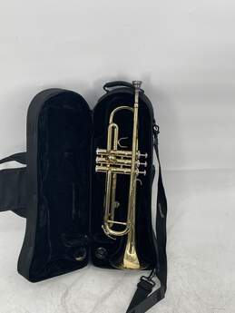 Merano Gold Tone Brass Music Instrument Trumpet Inside Black Case 0527676-B alternative image