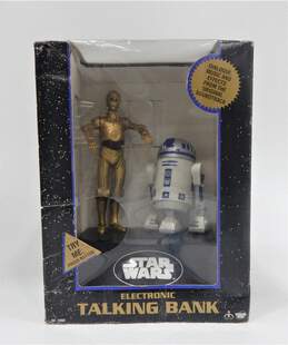 Vintage 1995 Star Wars C3PO & R2-D2 Electronic Talking Bank IOB