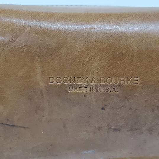 Dooney & Bourke Brown & Black Leather Cabriolet Carpet Bag image number 5