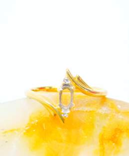 14K Yellow Gold Diamond Accent Ring Setting 1.6g