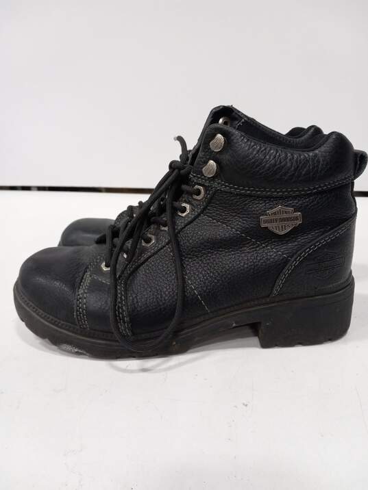 Harley Davidson Women's Black Boots Size 8.5 image number 3