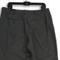 Womens Gray Flat Front Slash Pocket Straight Leg Dress Pants Size 12 image number 4
