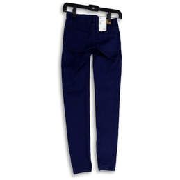 NWT Womens Blue Stretch Pockets Skinny Leg Jegging Jeans Size 00 alternative image