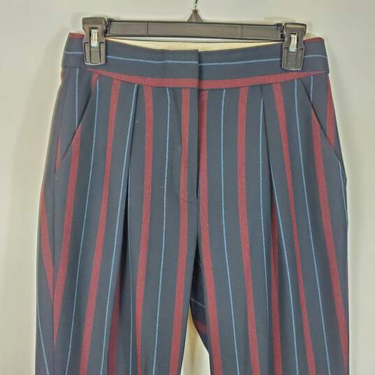 See By Chloe Women Navy Striped Pants Sz. 34 image number 4