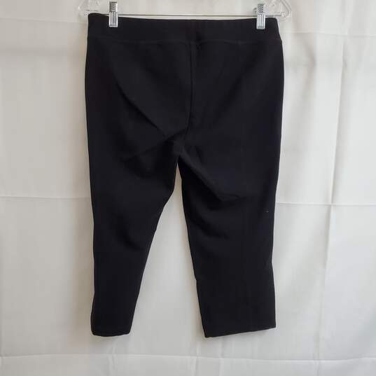 Eileen Fisher Slim Ankle in Graphite Washable Stretch Crepe Pants Sz 30 image number 3