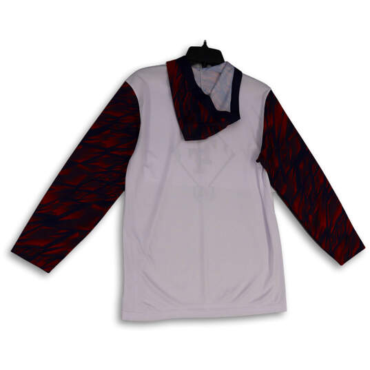 Mens Multicolor Long Sleeve Hooded Regular Fit Pullover T-Shirt Size Medium image number 2