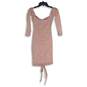 Pretty Little Thing Womens Pink Long Sleeve knee Length Bodycon Dress Size 8 image number 1