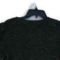 Express Womens Gold Black Knitted Long Sleeve Cropped Cardigan Sweater Size L image number 4